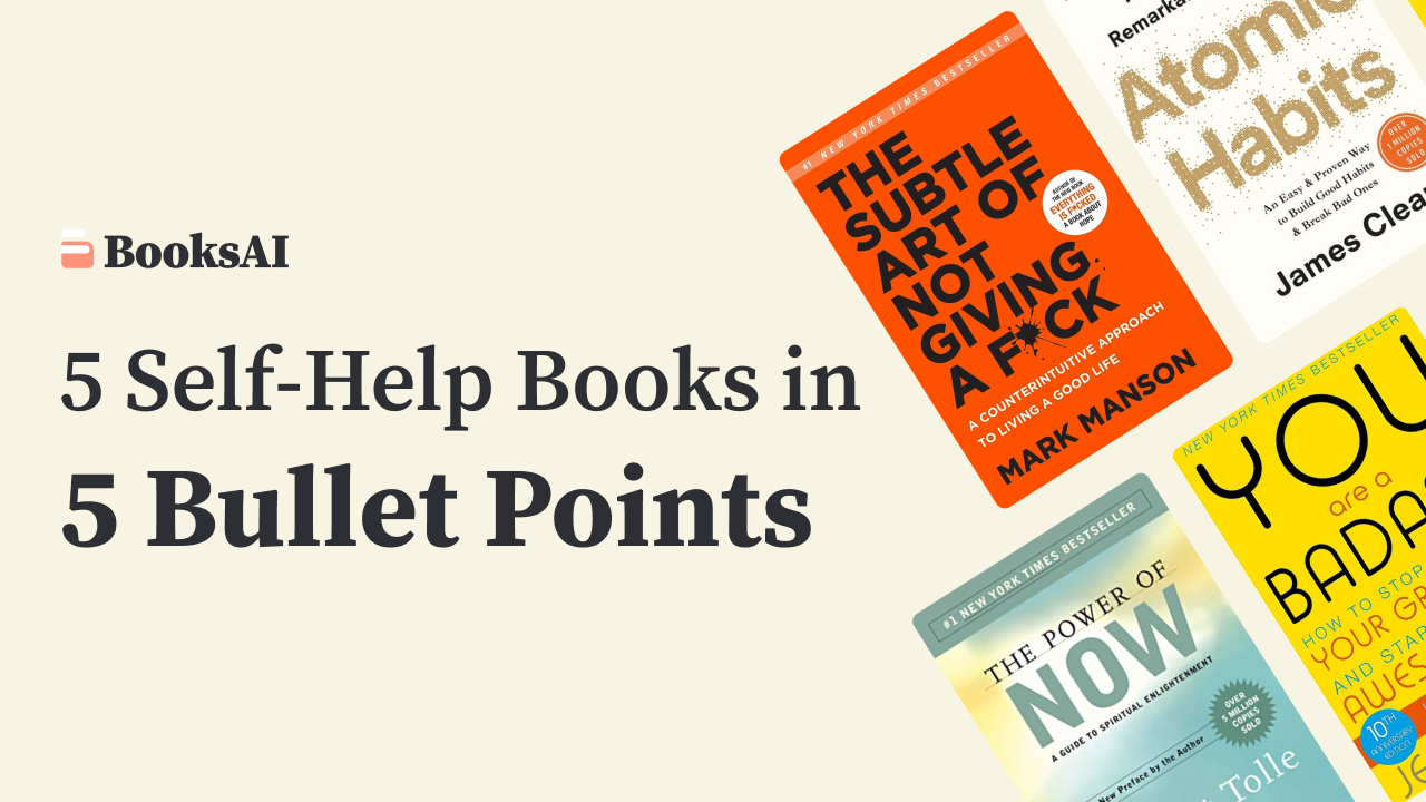 5 self help books summarized into 5 points