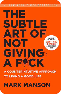 The subtle art of not giving a f*ck book summary books for the new year